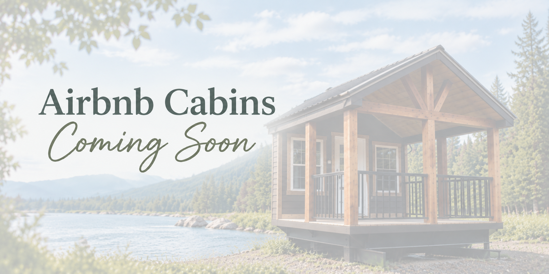 Airbnb Cabins Coming Soon - cabin overlooking the river at On the River Golf & RV Resort